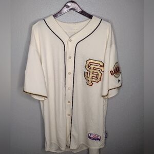San Francisco Giants 2012 World Series Matt Cain Ceremony Gold Jersey 56 #18 R
